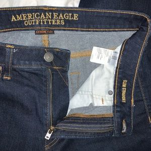 AE Slim Straight dark wash jean (34x36)